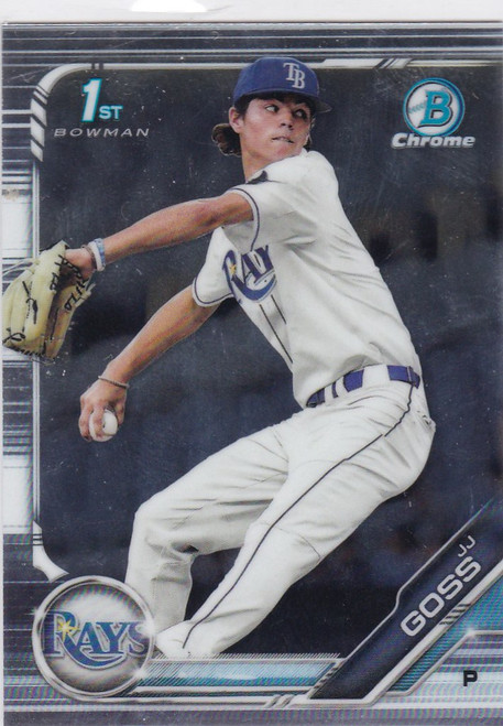 2019 Bowman Chrome Draft #BDC-61 JJ Goss Tampa Bay Rays