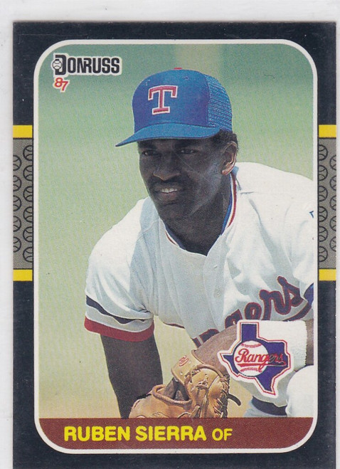 1987 Donruss #346 Ruben Sierra RC Texas Rangers