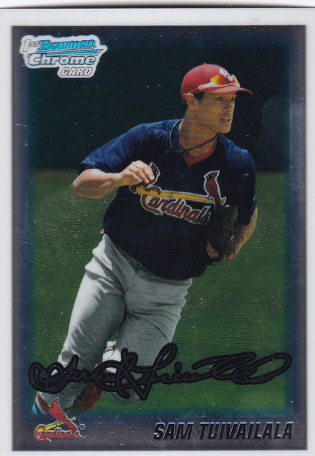 2010 Bowman Chrome #BDPP1 Sam Tuivailaia St Louis Cardinals