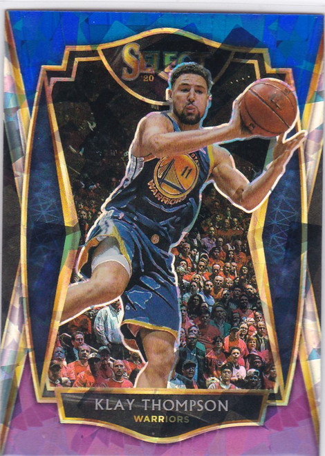 2021 Select #108 Klay Thompson Premier Level Blue Purple Prizm Golden State Warriors