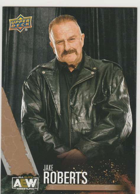 2021 UPPER DECK AEW ALL ELITE WRESTLING GOLD PARALLEL #73 JAKE ROBERTS