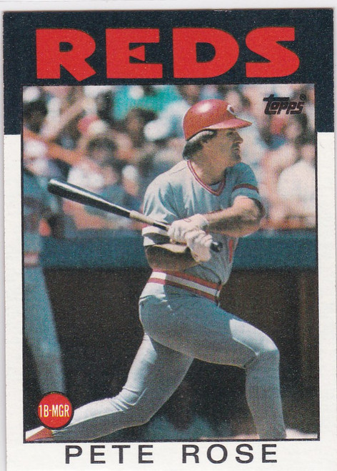 1986 Topps #1 Pete Rose Cincinnati Reds