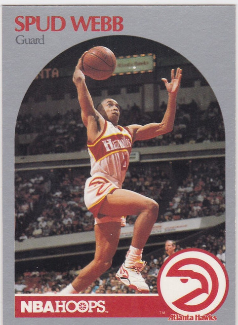 1990-91 NBA Hoops #35 Spud Webb Atlanta Hawks