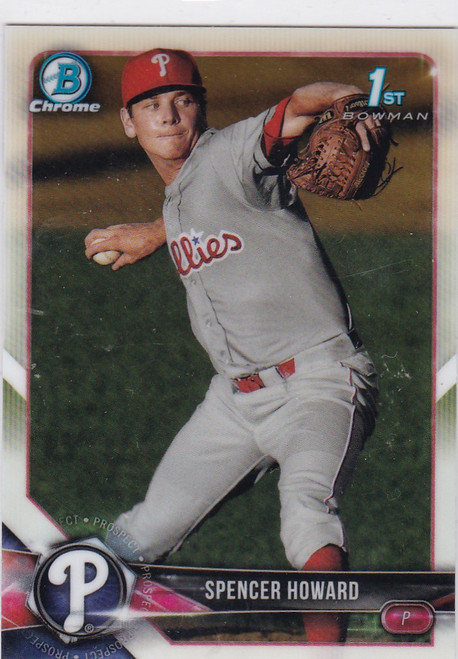 2018 Bowman Chrome Prospects #BCP91 Spencer Howard Philadelphia Phillies
