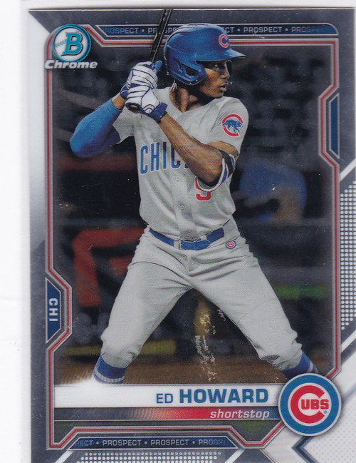 2021 Bowman Chrome #BCP-221 Ed Howard Chicago Cubs