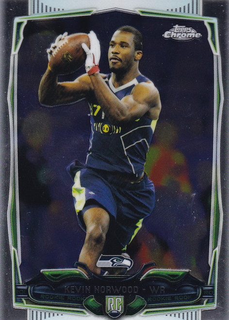 2014 Topps Chrome #142 Kevin Norwood RC Rookie -- Seattle Seahawks