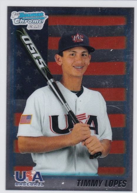 2010 Bowman Chrome #BDPP101 Timmy Lopes USA Card