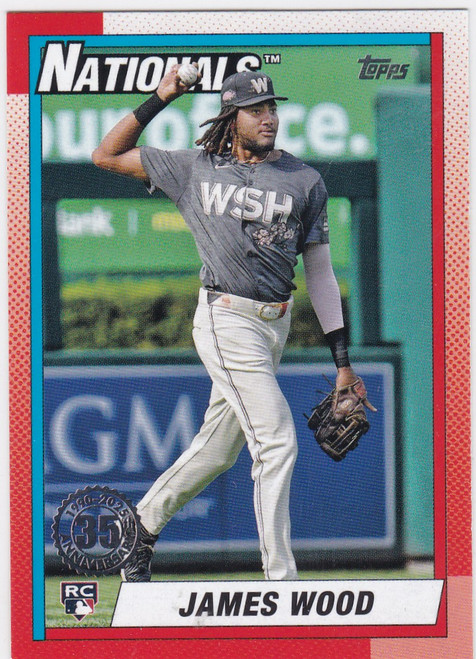 2025 Topps #T90-39 James Wood RC 35th Anniversary Washington Nationals