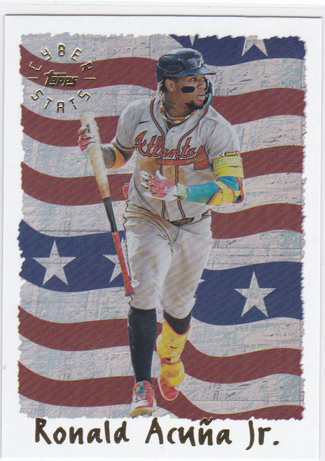 2025 Topps Archives Cyberstats #95C-25 Ronald Acuna Jr Atlanta Braves