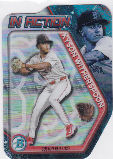 2025 Bowman Draft #BIA-7 Kyson Witherspoon In Action Die Cut Boston Red Sox