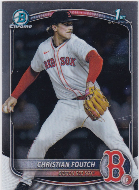 2025 Bowman Draft Chrome #BDC-127 Christian Foutch 1st Bowman Boston Red sox