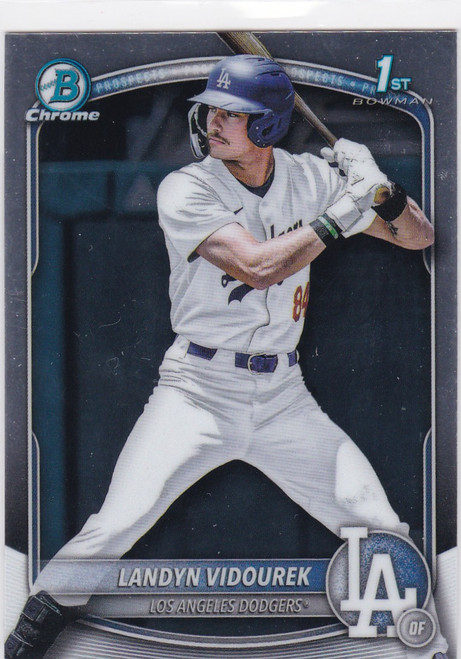 2025 Bowman Draft Chrome #BDC-158 Landyn Vidourek 1st Bowman Los Angeles Dodgers