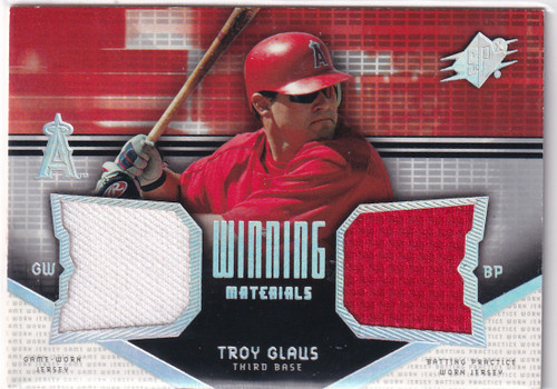 2004 UPPER DECK #WM-TG TROY GLAUS DOUBLE PATCH- ANGELS