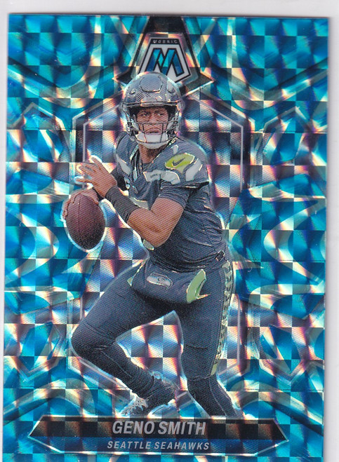 2024 MOSAIC #197 GENO SMITH BLUE REACTIVE- SEATTLE SEAHAWKS