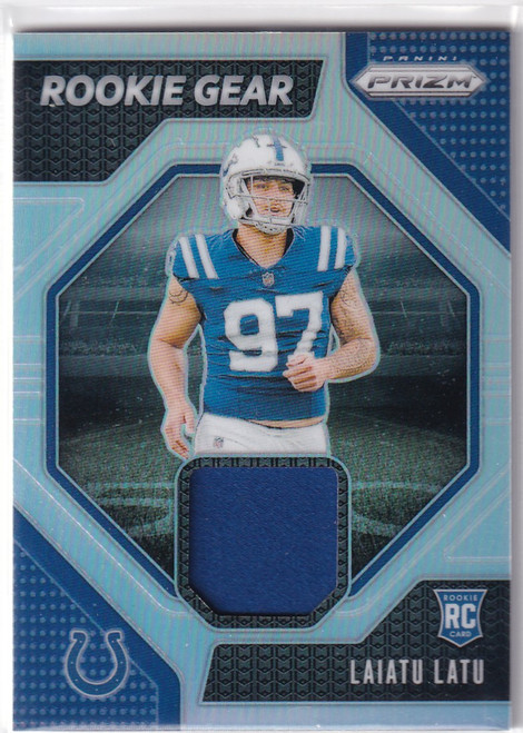 2024 PRIZM #RG-LLU LAIATU LATU SILVER PATCH- INDIANAPOLIS COLTS