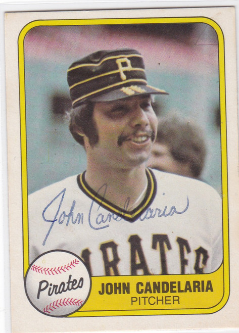 1981 Fleer #375 John Candelaria TTM Auto (Thru The mail) Pittsburgh Pirates