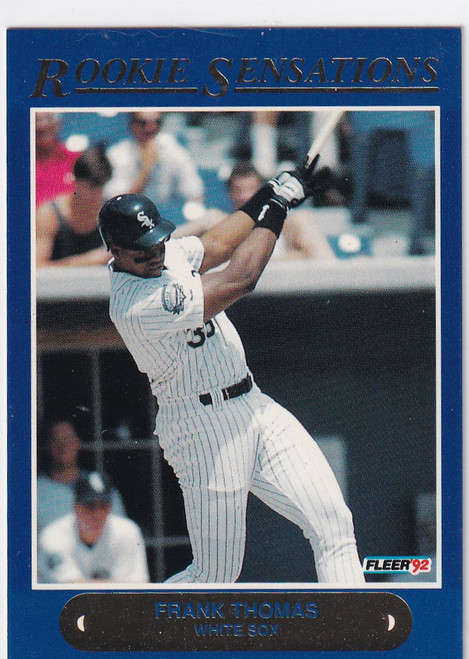 1992 FLEER #1 FRANK THOMAS ROOKIE SENSATIONS- CHICAGO WHITE SOX