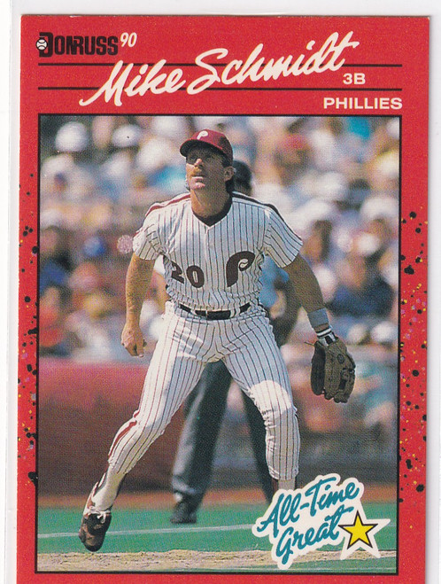 1989 DONRUSS #643 MIKE SCHMIDT ALL TIME GREAT- PHILADELPHIA PHILLIES
