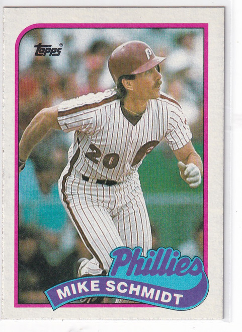 1989 TOPPS #100 MIKE SCHMIDT- PHILADELPHIA PHILLIES