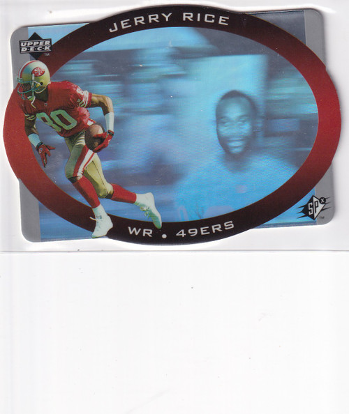 1995 UPPER DECK #42 JERRY RICE HOLOGRAM DIE CUT- SAN FRANCISCO GIANTS