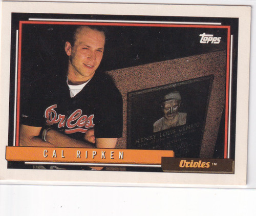 1992 TOPPS #40 CAL RIPKEN- BALTIMORE ORIOLES