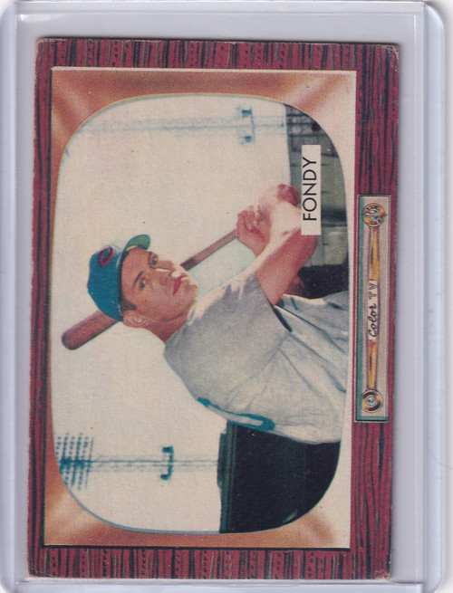 1955 Bowman Baseball #224 Dee Fondy - Chicago Cubs