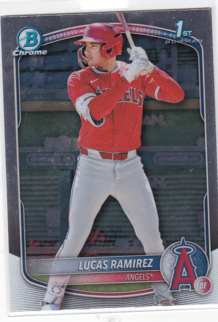 2025 Bowman Chrome #BCP-135 Lucas Ramirez 1st Bowman Los Angeles Angels