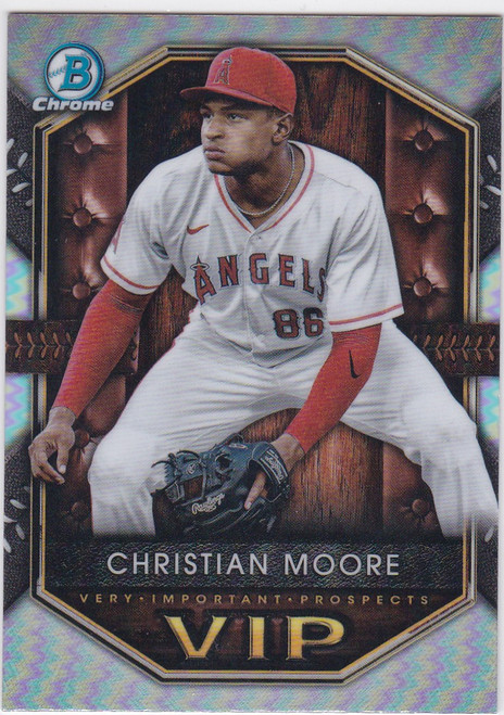 2025 Bowman Chrome #VIP-12 Christian Moore VIP Los Angeles Angels