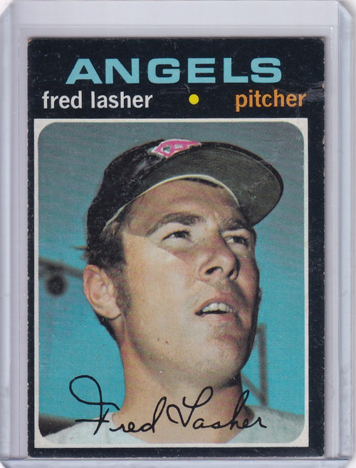 1971 Topps Baseball #707 Fred Lasher - California Angels