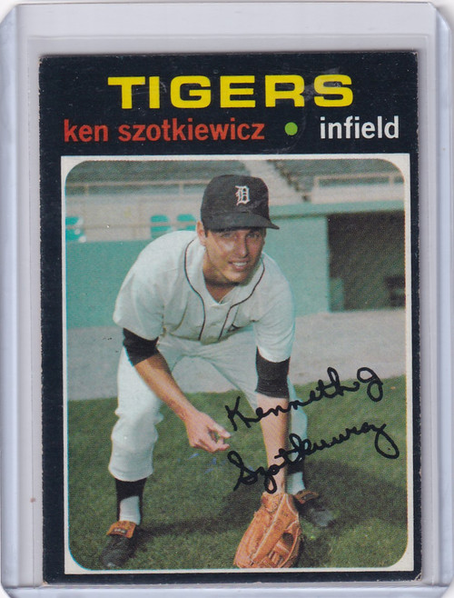1971 Topps Baseball #749 Ken Szotkiewicz - Detroit Tigers RC