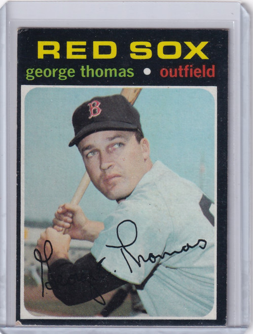 1971 Topps Baseball #678 George Thomas - Boston Red Sox