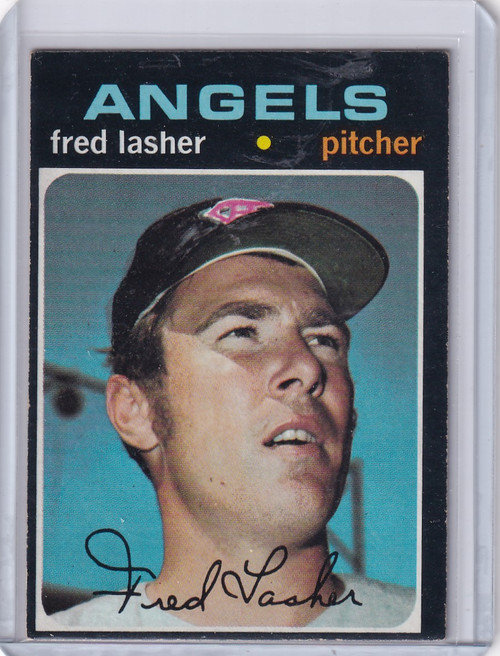 1971 Topps Baseball #707 Fred Lasher - California Angels