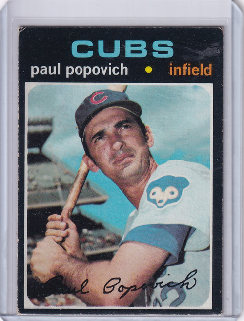1971 Topps Baseball #726 Paul Popovich - Chicago Cubs