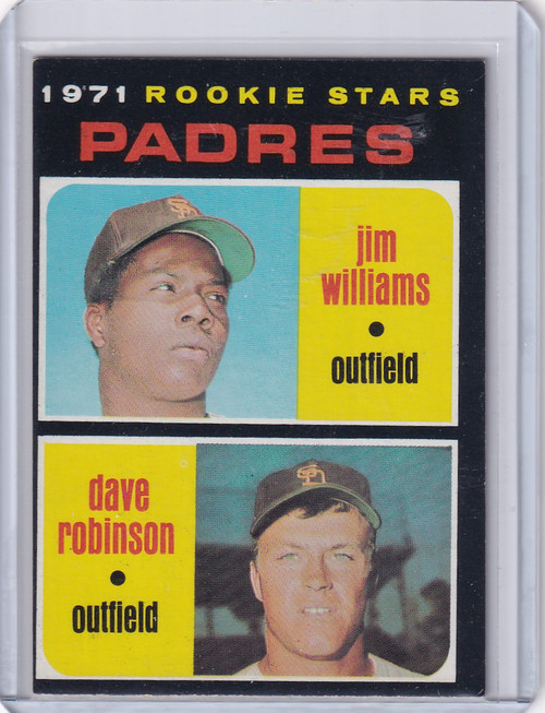 1971 Topps Baseball #262 Padres Rookies - Jim Williams / Dave Robinson RC