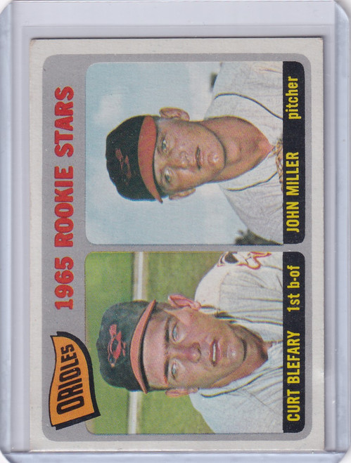 1965 Topps Baseball #49 Orioles Rookies - Curt Blefary / John Miller RC