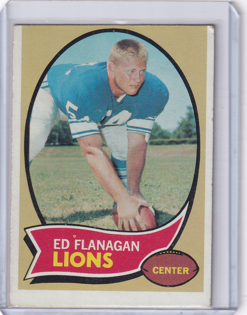 1970 Topps Football #11 Ed Flanagan RC - Detroit Lions