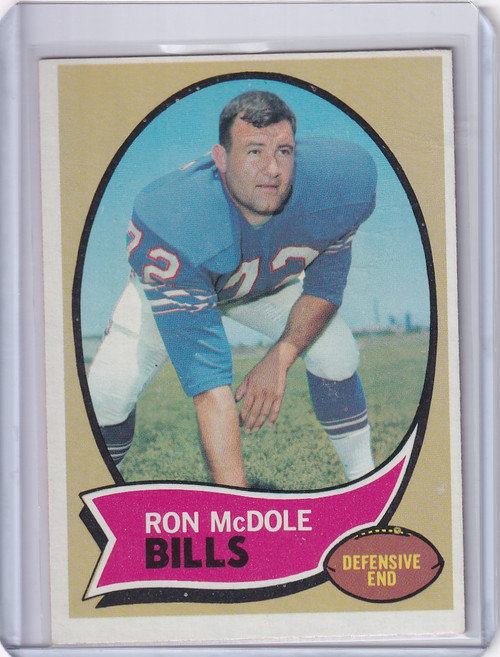 1970 Topps Football #63 Ron McDole - Buffalo Bills
