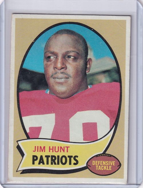 1970 Topps Football #111 Jim Hunt - New England Patriots