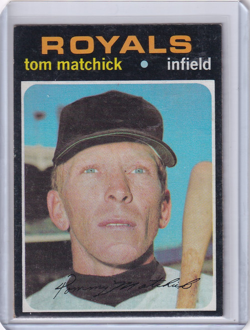 1971 Topps Baseball #321 Tom Matchick - Kansas City Royals