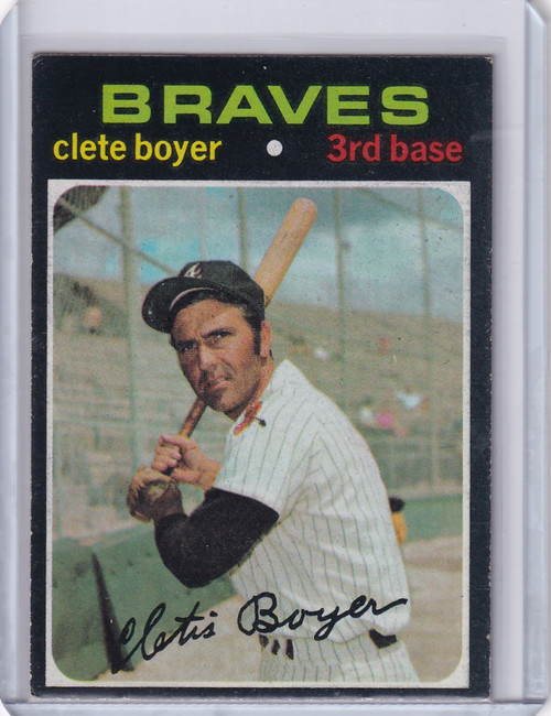 1971 Topps Baseball #374 Clete Boyer - Atlanta Braves