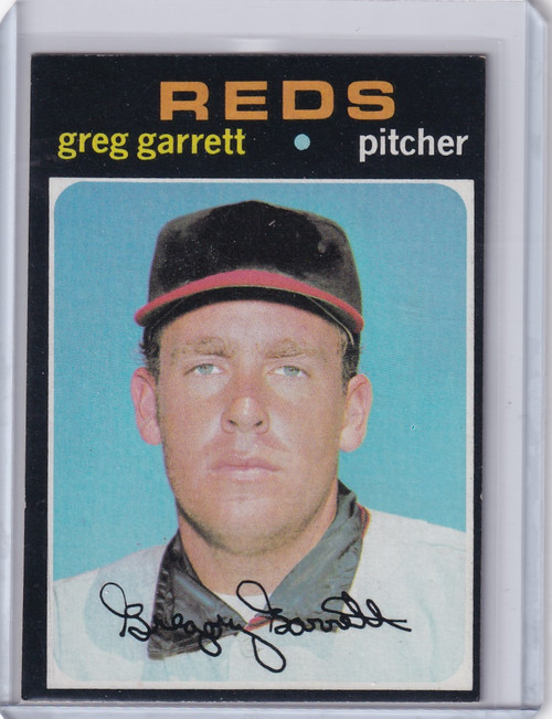 1971 Topps Baseball #377 Greg Garrett - Cincinnati Reds