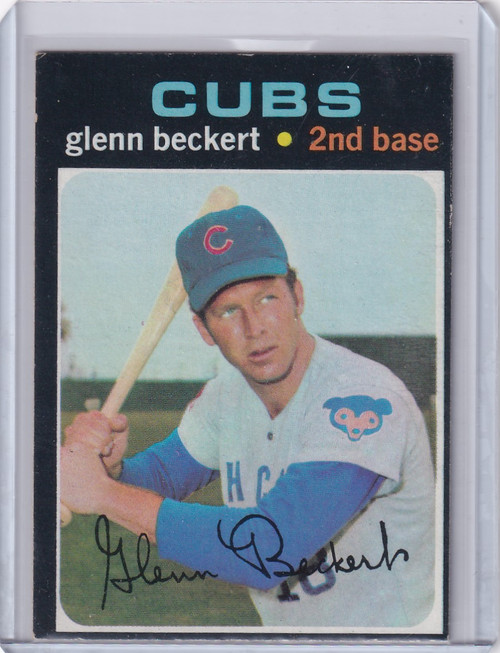 1971 Topps Baseball #390 Glenn Beckert - Chicago Cubs