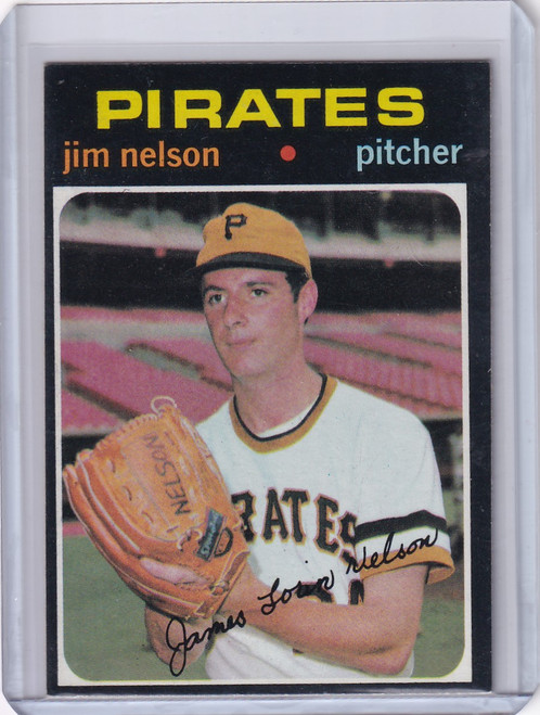 1971 Topps Baseball #298 Jim Nelson - Pittsburgh Pirates RC