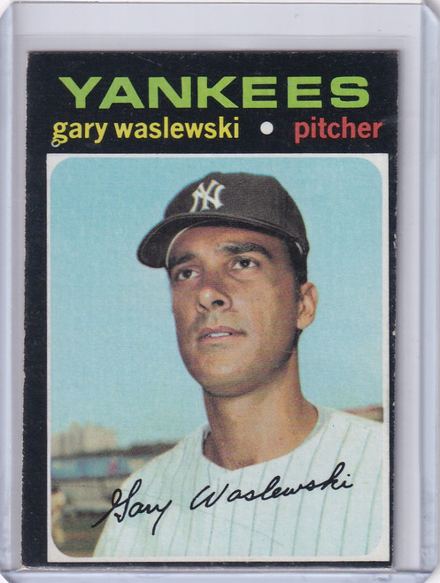 1971 Topps Baseball #277 Gary Waslewski - New York Yankees