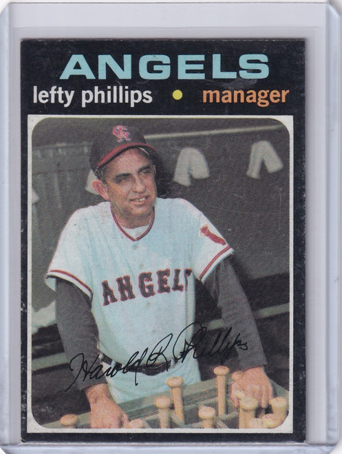 1971 Topps Baseball #279 Lefty Phillips - California Angels