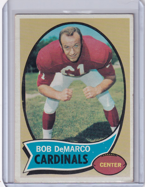1970 Topps Football #48 Bob DeMarco - St Louis Cardinals