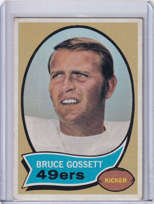 1970 Topps Football #109 Bruce Gossett - San Francisco 49ers
