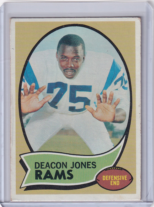 1970 Topps Football #125 Deacon Jones - St Louis Rams