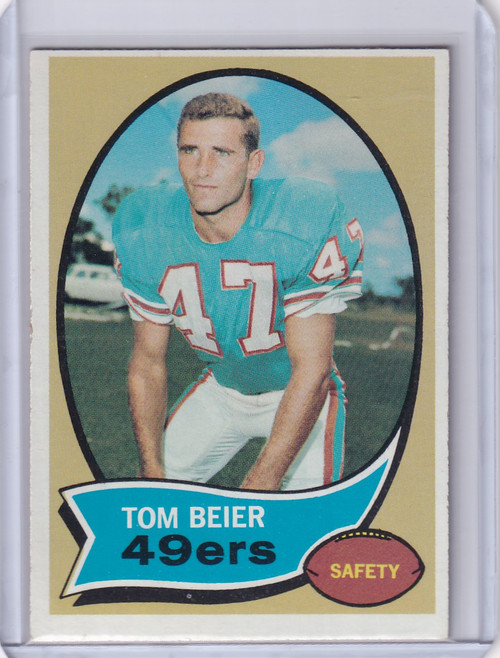 1970 Topps Football #64 Tom Beier RC - San Francisco 49ers