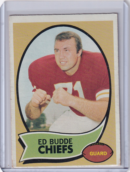 1970 Topps Football #77 Ed Budde - Kansas City Chiefs